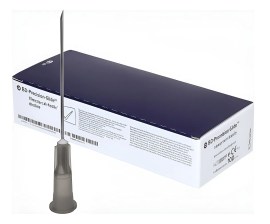 Agulha Hipodérmica Descartável 30 X 0,70 Mm (Cinza) 22G X 1 - 1/4 - 100 Unid - BD